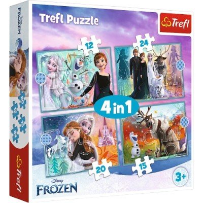 Puzzle Trefl 4 in 1- Disney
