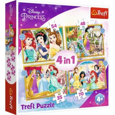 Puzzle Trefl 4 in 1- Disney