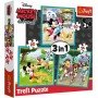 Puzzle Trefl 3 in 1- Disney