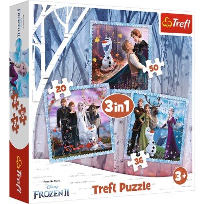 Puzzle Trefl 3 in 1- Disney