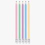 Crayon noir HB2 Couleur Pastel + Gomme - KEYROAD