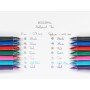 Blister 3+1 Acroball - Stylo bille - Noir/Bleu/Rouge + Vert - Pointe moyenne Pilot