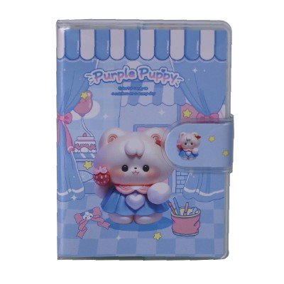 MINI NOTE BOOK - Purple Puppy