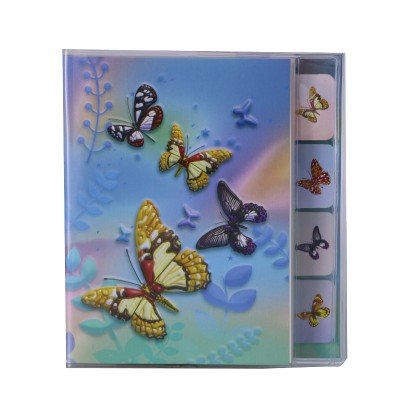 NOTE BOOK CARRE - BUTTERFLY