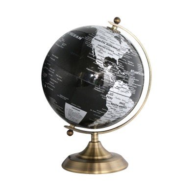 Globe Lumineux D20 Anglais - Noir