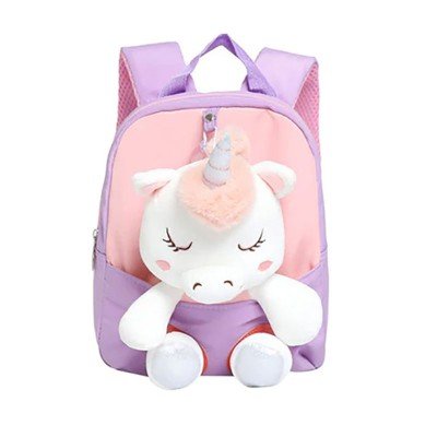 Sac à dos peluche - Licorne - Violet