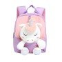 Sac à dos peluche - Licorne - Violet