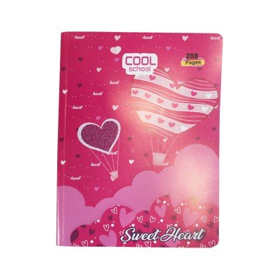 Cahier Cool school- 288 pages-Heart