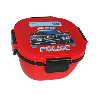 Boite à Repas 1700ml - Rouge - Police