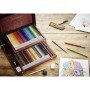 Coffret en bois 60 Crayons fusains pastel - CarbOthello - Coloris assortis - Stabilo