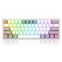 Clavier Gamer - Mécanique REDRAGON K617 FIZZ 60% RGB WHITE & GREY AZERTY