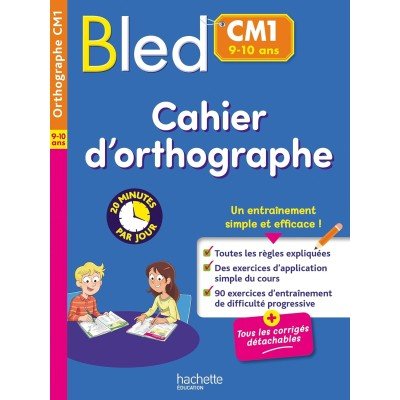 Bled Cahier d'orthographe CM1