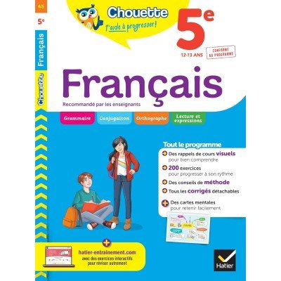 Chouette - French 5e: cahier de révision et d'entraînement recommandé par les enseignants