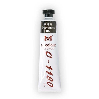 Peinture à l'huile Ivory Black 180ml