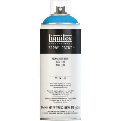 Peinture en aérosol professionnelle Liquitex 400 ml, Bleu fluo