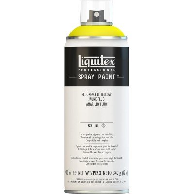 Peinture en aérosol professionnelle Liquitex 400 ml, jaune fluo