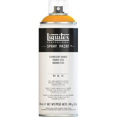 Peinture en aérosol professionnelle Liquitex 400 ml, orange fluo