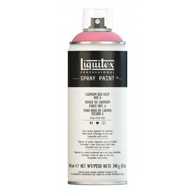 Peinture en aérosol professionnelle Liquitex 400 ml, rouge de cadmium foncé imit. 6