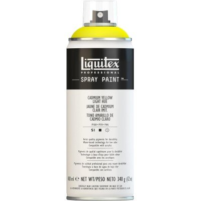 Peinture en aérosol professionnelle Liquitex 400 ml, jaune de cadmium clair imit.