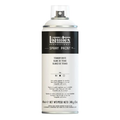 Peinture en aérosol professionnelle Liquitex 400 ml, blanc de titane