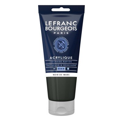 Peinture acrylique 80ml - Noir de mars