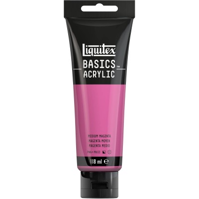 Basics Acrylic 118ml Magenta Moyen