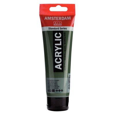 Acrylique Amsterdam 120 ml - Vert Olive Foncé