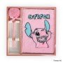 Coffret Notebook A5 Stitch (Bleu/Rose)