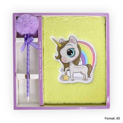 Coffret Notebook A5 Unicorne (2 couleurs)