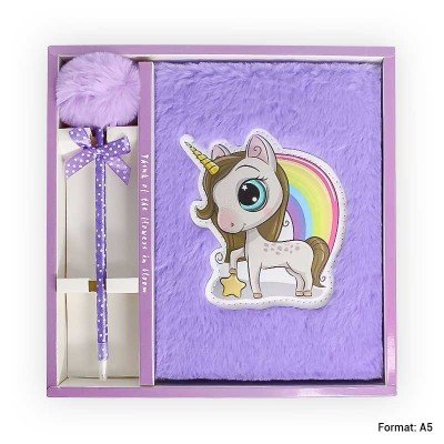 Coffret Notebook A5 Unicorne (2 couleurs)