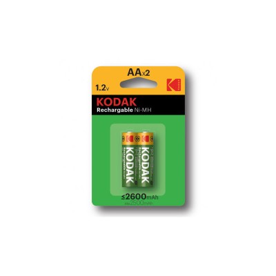 2x Piles KODAK Rechargeable 2600 mAh