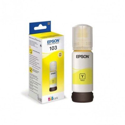 Flacon d'encre Jaune série 103 Epson Ecotank (65 ml) d'origine