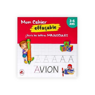 Mon Cahier Effaçable Majuscules (3-6 Ages)