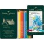 Faber-Castell, Watercolor Colored Pencils In A Metal Box, 12 Pieces