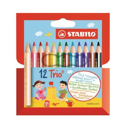 Librairie Oxford City 12 crayons de couleur STABILO Fourniture Scolaire tunisie