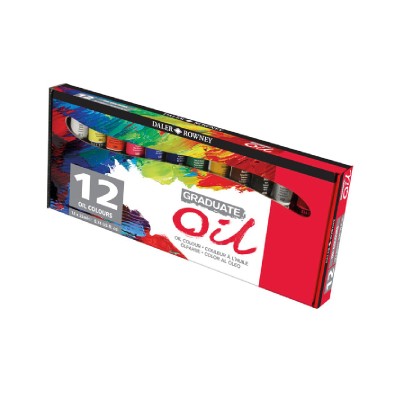 Librairie Oxford City COFFRET HUILE 12Tube GRADUATE "DALER ROWNEY" Accueil tunisie