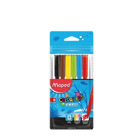 Accessoires de Coloriages Maped : Pochette 12 Crayons Ccouleur COSMIC
