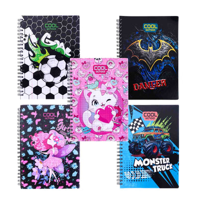 Cool School - Cahier à Spirale 200 Pages Grand Format 70g - Librairie Oxford City