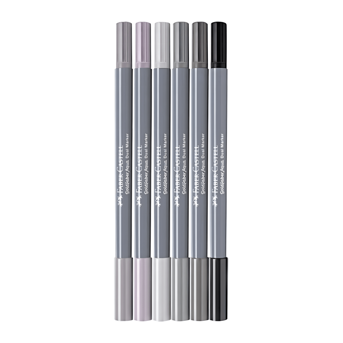 🎨 Set de 6 Marqueurs Aquarelle Goldfaber Aqua – Nuances de Gris | Faber - Castell - Librairie Oxford City