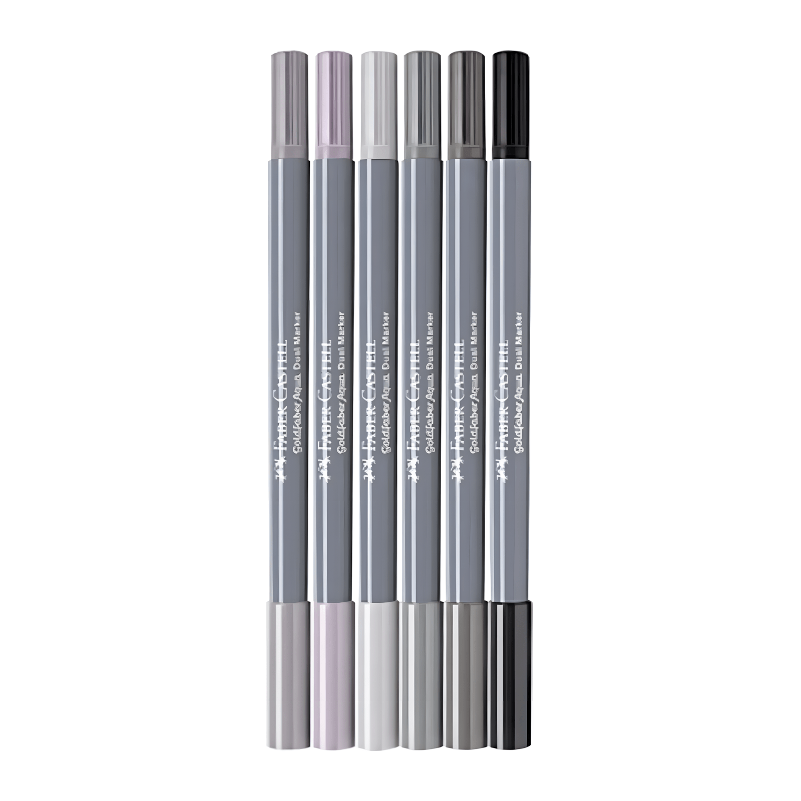 🎨 Set de 6 Marqueurs Aquarelle Goldfaber Aqua – Nuances de Gris | Faber - Castell - Librairie Oxford City