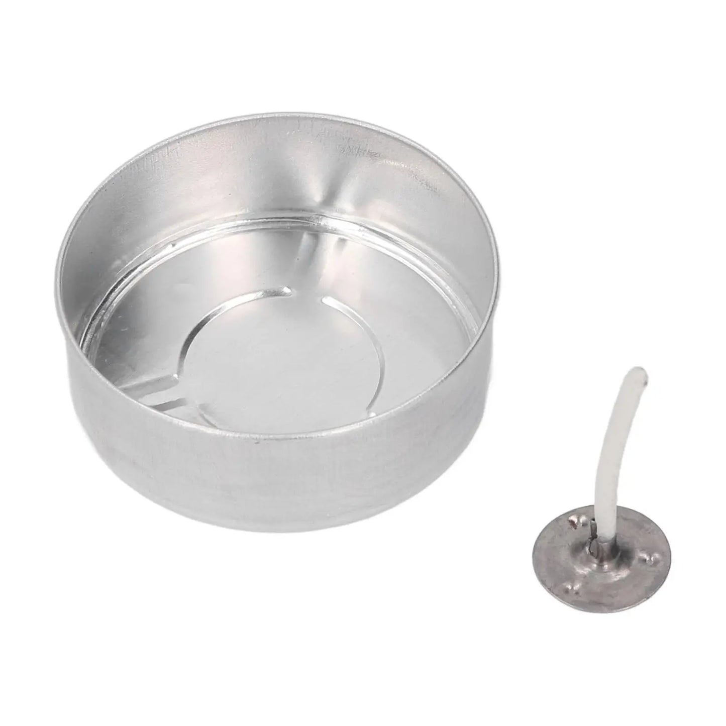 Lot de 10 Coupelles Aluminium + 10 Mèches | Accessoire Bougie Chauffe - plat 🕯️ - Librairie Oxford City