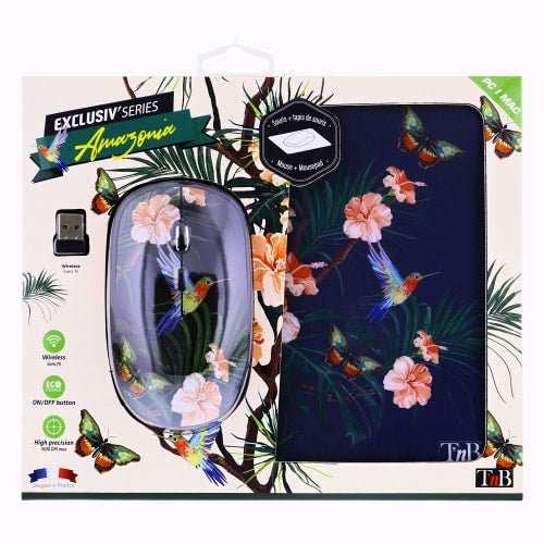 T'nB Tnb - Tapis + Souris Noir Collection Exclusiv' - Amazonia - Librairie Oxford City