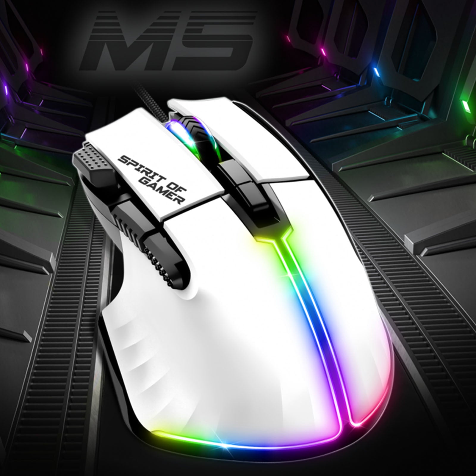 Souris PRO - M5 ARTIC RGB - Librairie Oxford City