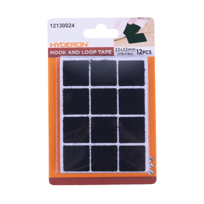 Hyderon — Lot de 12 Pastilles Auto-Agrippantes 22×22 mm - Librairie Oxford City