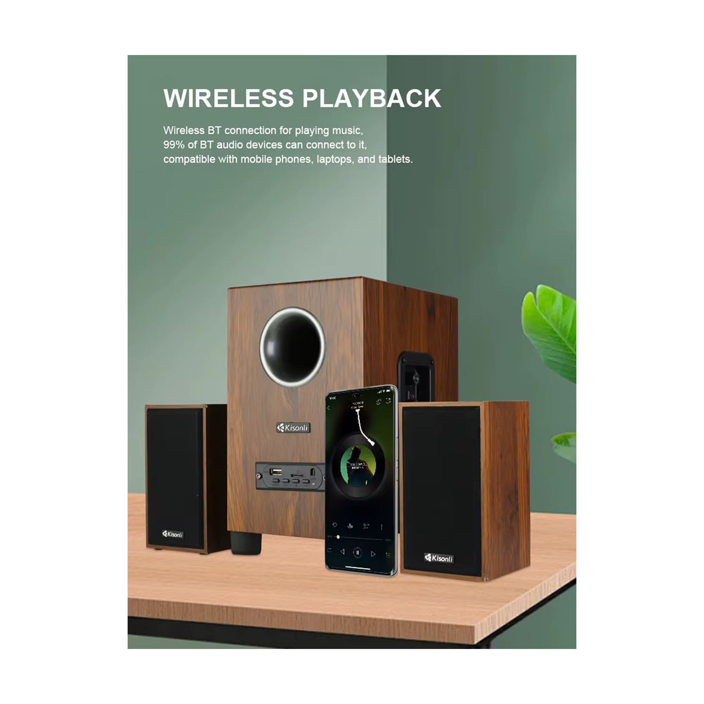 Ensemble Haut - Parleur Kisonli TM9300LM avec Subwoofer - Librairie Oxford City