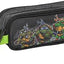 Trousse 2 zips Ninja Turtles noire et verte avec poignée