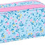 Trousse 2 Zips Fleur Vicky Martín Berrocal — Bleu & Rose