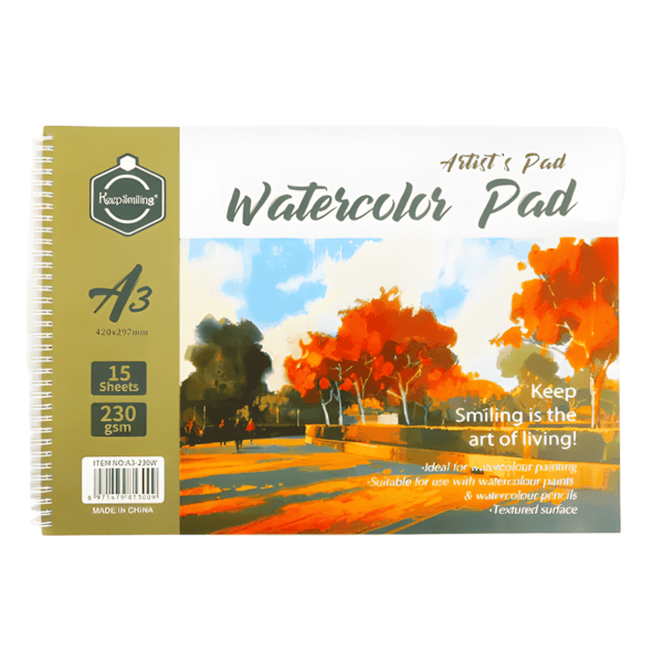 Pack Aquarelle Professionnel – Feutres Aquarellables Double Pointe + Carnet Watercolor 230 g/m² (A5, A4 ou A3) - Librairie Oxford City