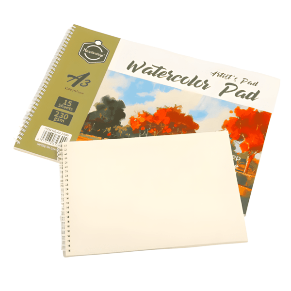 Pack Aquarelle Professionnel – Feutres Aquarellables Double Pointe + Carnet Watercolor 230 g/m² (A5, A4 ou A3) - Librairie Oxford City