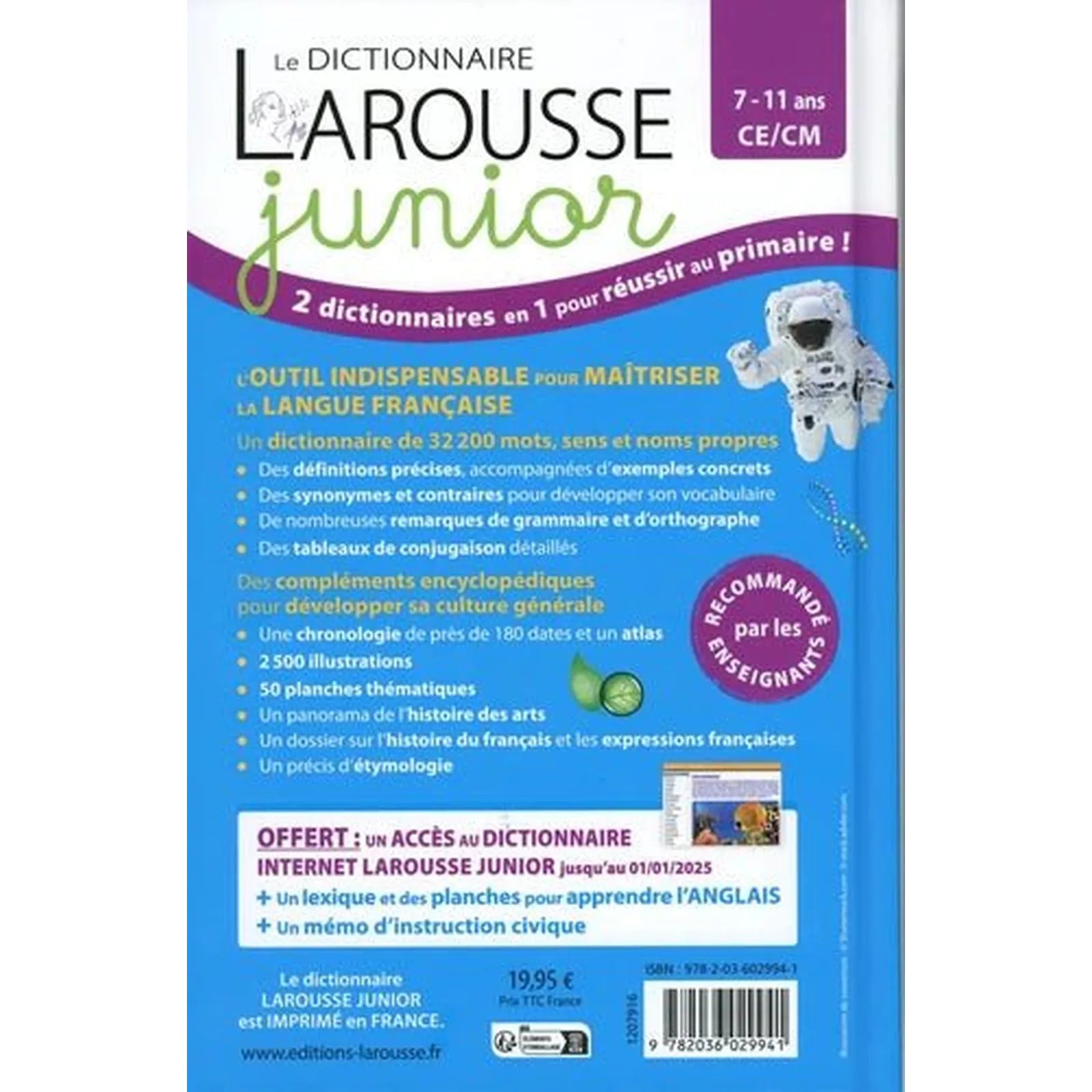 Le dictionnaire Larousse junior CE/CM - Librairie Oxford City